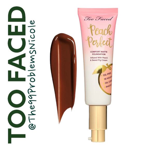 Too Faced Peach Perfect Foundation Sable - Picture 1 of 6